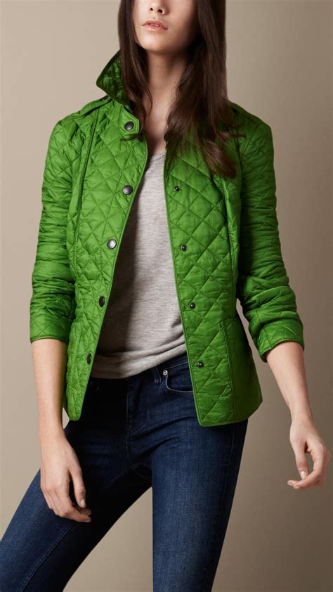 lime green quilted burberry jacket|burberry cashmere jacket.